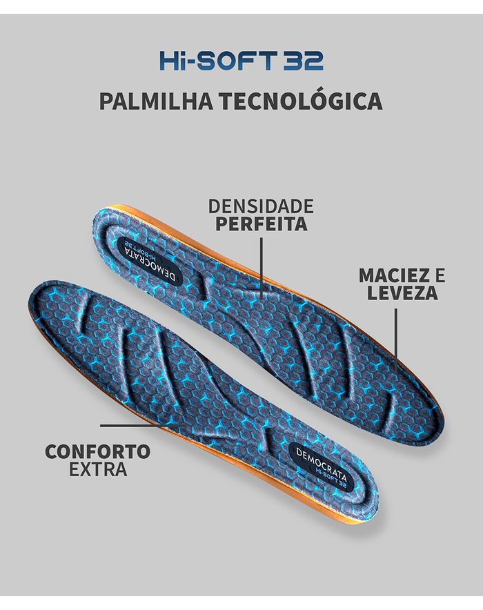 sapato democrata smart comfort dual soft preto