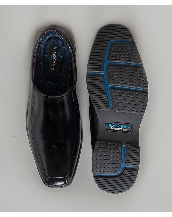 sapato democrata smart comfort dual soft preto