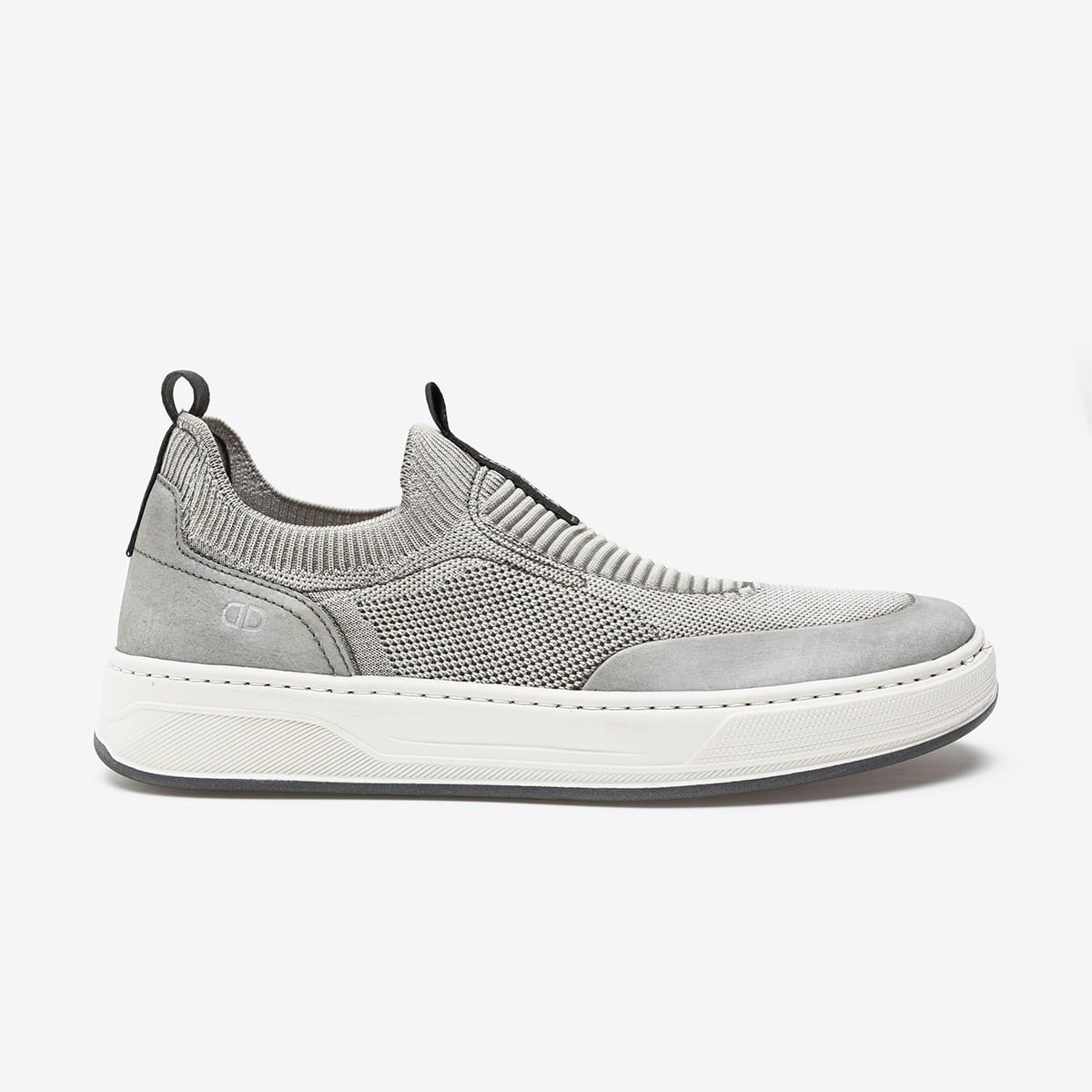 Sapatênis Knit Denim Bold Cinza Cinza